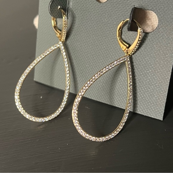 Adriana Orsini Gold Drop Earrings NWT - Picture 2 of 4